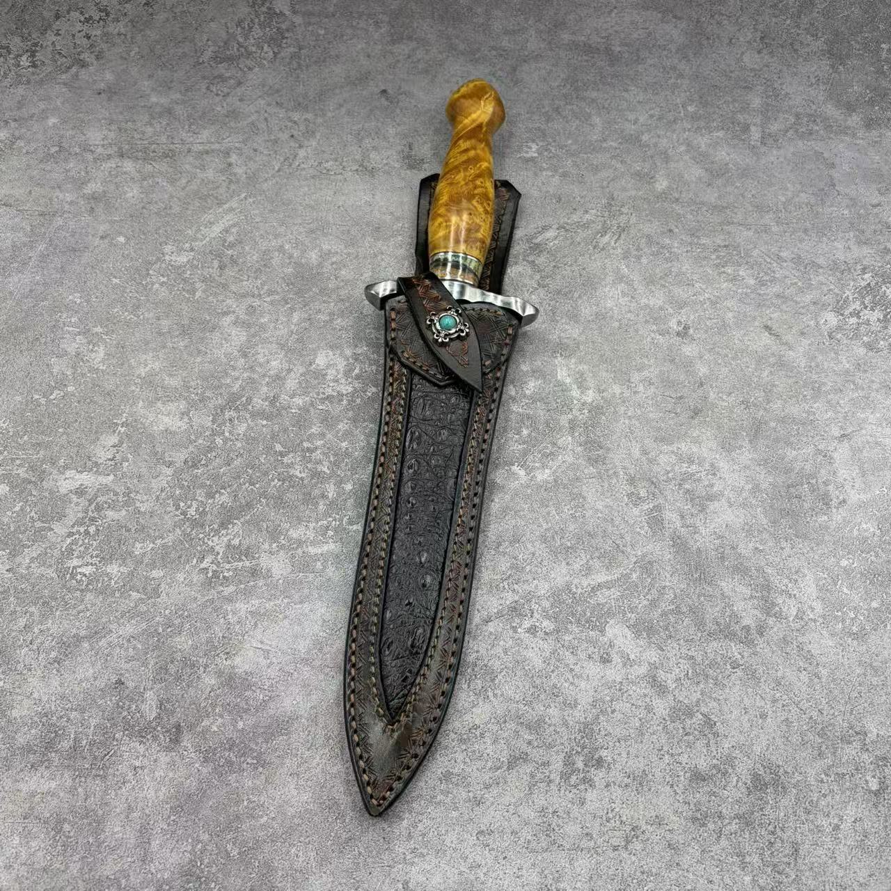 Reclusedge Emperor Wooz Steel Dagger Fixed Blade Knife for Collection