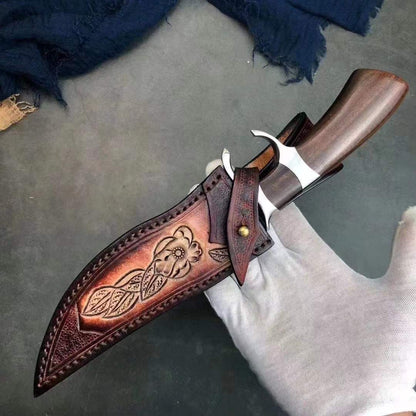 DAMASCUS STEEL BOWIE KNIFE