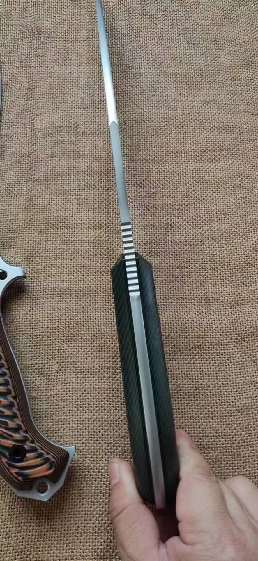 HJF Horn Kukri O1 Steel Fixed Blade Knife