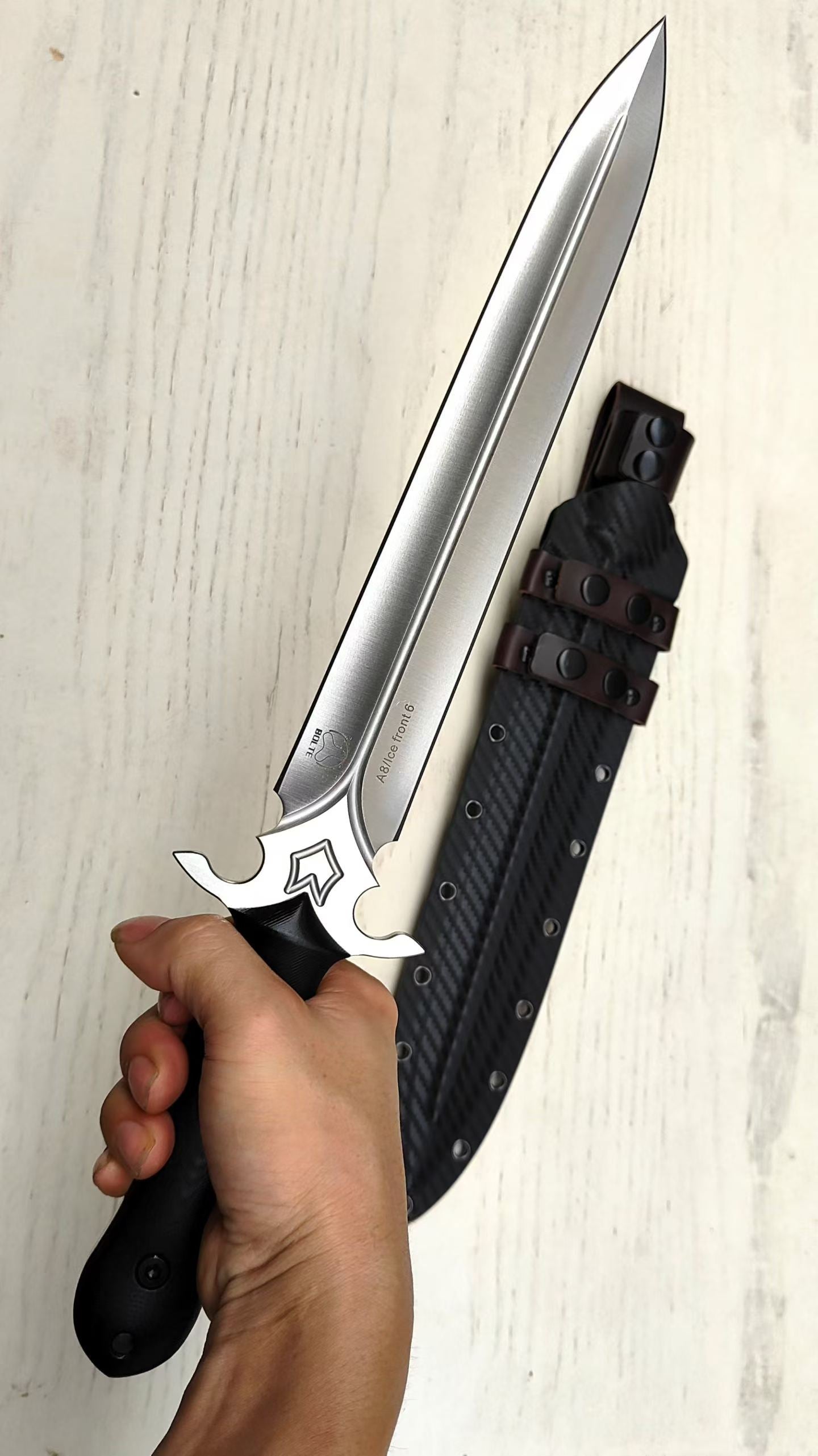 Bolte Ice Front 6 A8 Steel Dagger Double Blade Knife