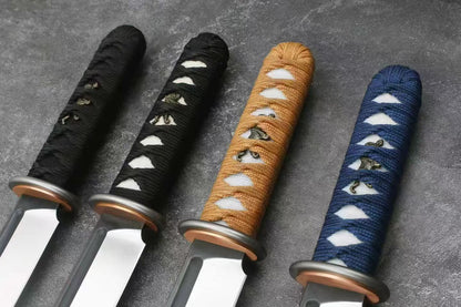 HJF War Tiger Plus Samurai Knife DC53 Steel Fixed Blade Knife