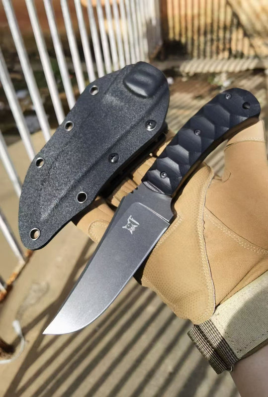 HJF Tactical DC53 Steel Fixed Blade Knife