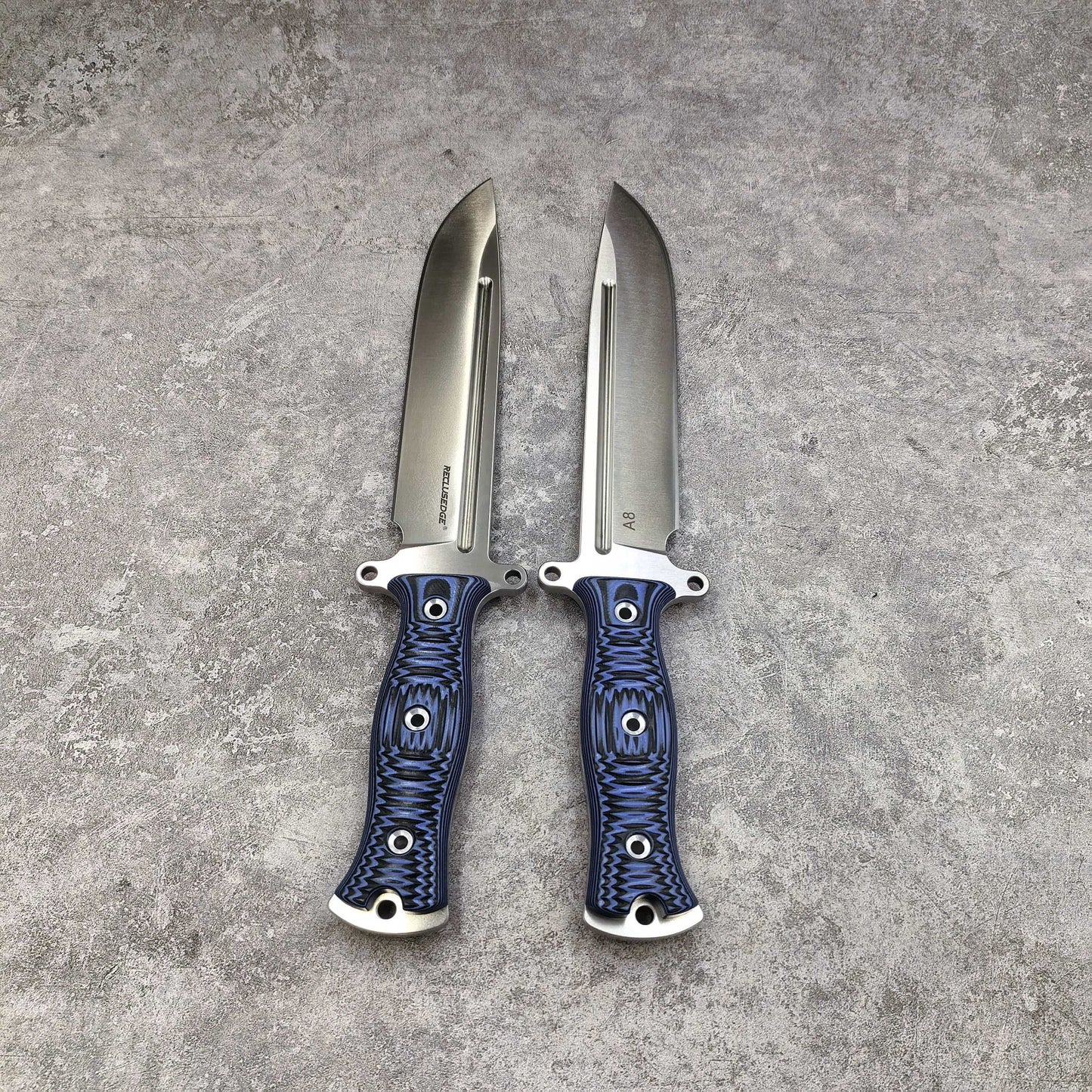 Reclusedge Light Gemini A8 Steel G10 Handle Fixe Blade Bowie Knife