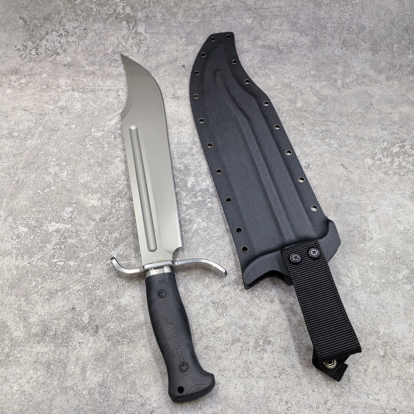 Reclusedge ZhanRen Tactical DC53 Steel Fixed Blade Knife Bowie Knife