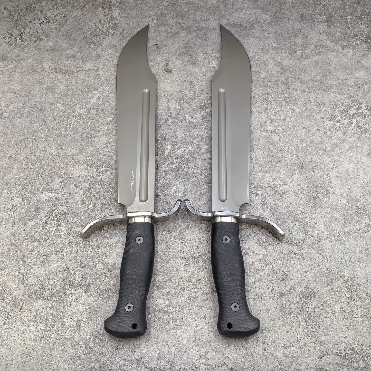 Reclusedge ZhanRen Tactical DC53 Steel Fixed Blade Knife Bowie Knife