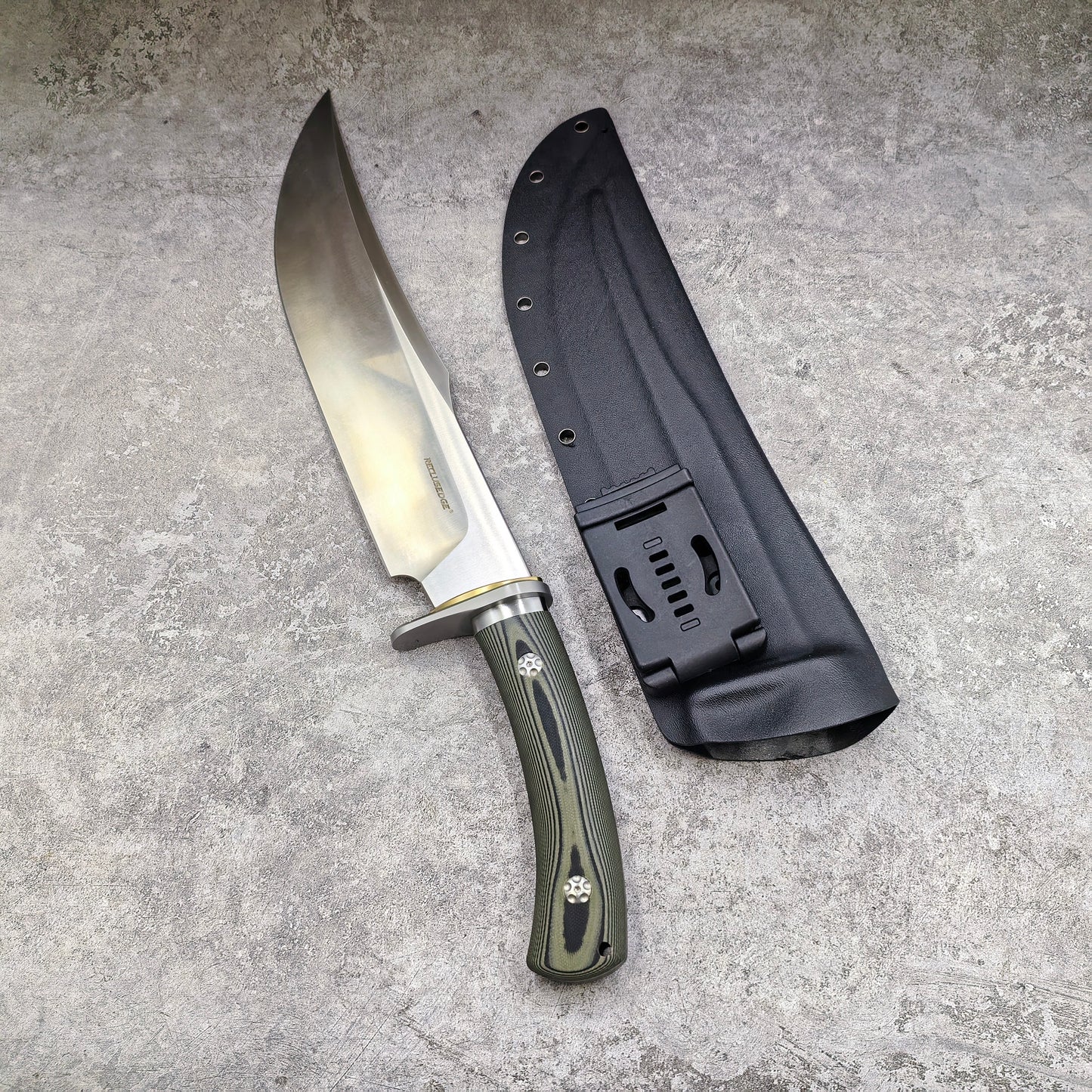 Reclusedge Tactical DC53 Steel Fixed Blade Knife Bowie Knife