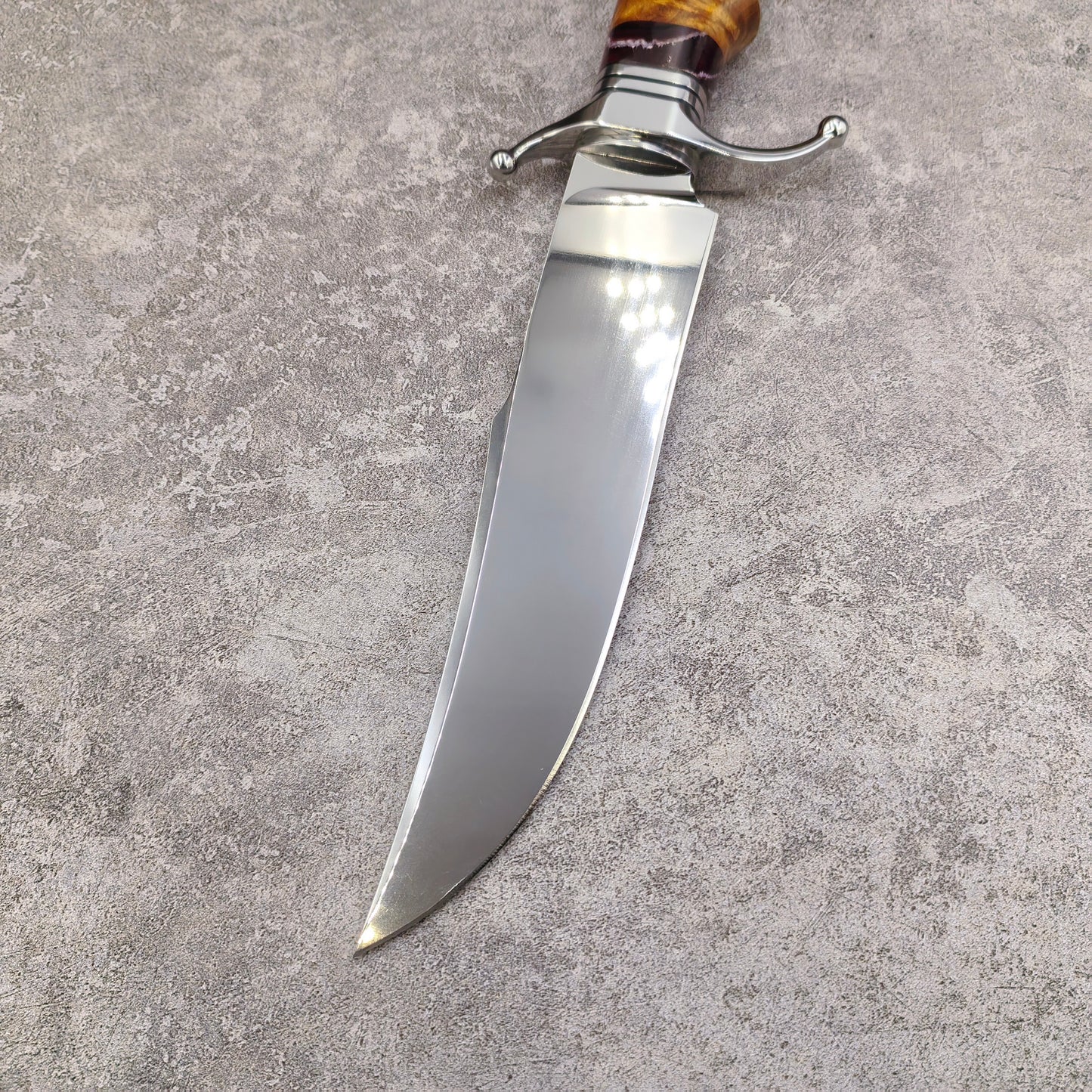 Reclusedge  Mirror Light Surface DC53 Steel Fixed Blade Knife Bowie Knife For Collection