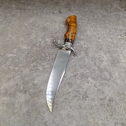 Reclusedge  Mirror Light Surface DC53 Steel Fixed Blade Knife Bowie Knife For Collection
