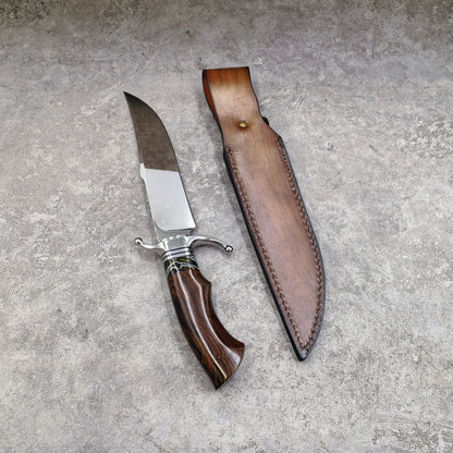 Reclusedge  Mirror Light Surface DC53 Steel Fixed Blade Knife Bowie Knife For Collection