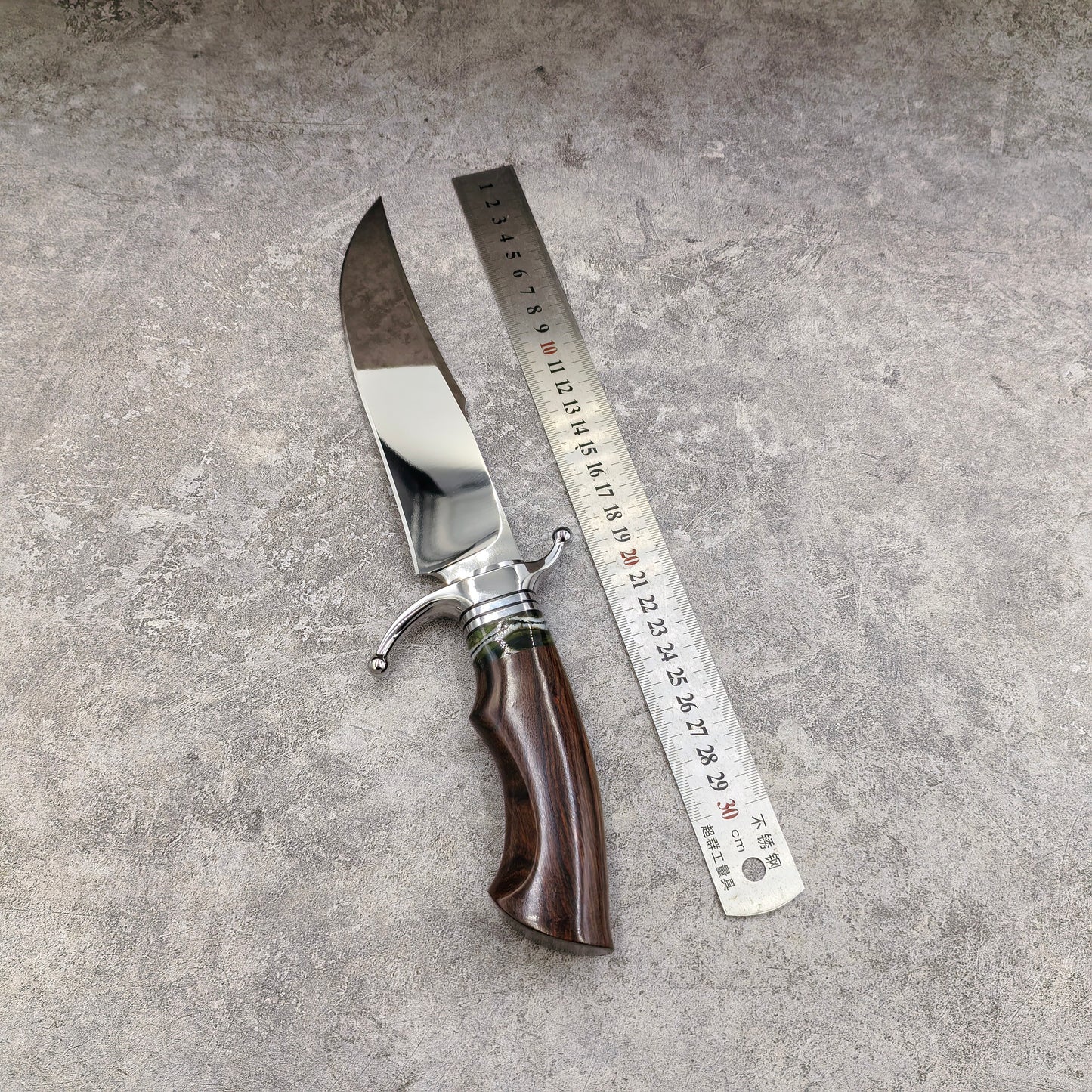 Reclusedge  Mirror Light Surface DC53 Steel Fixed Blade Knife Bowie Knife For Collection