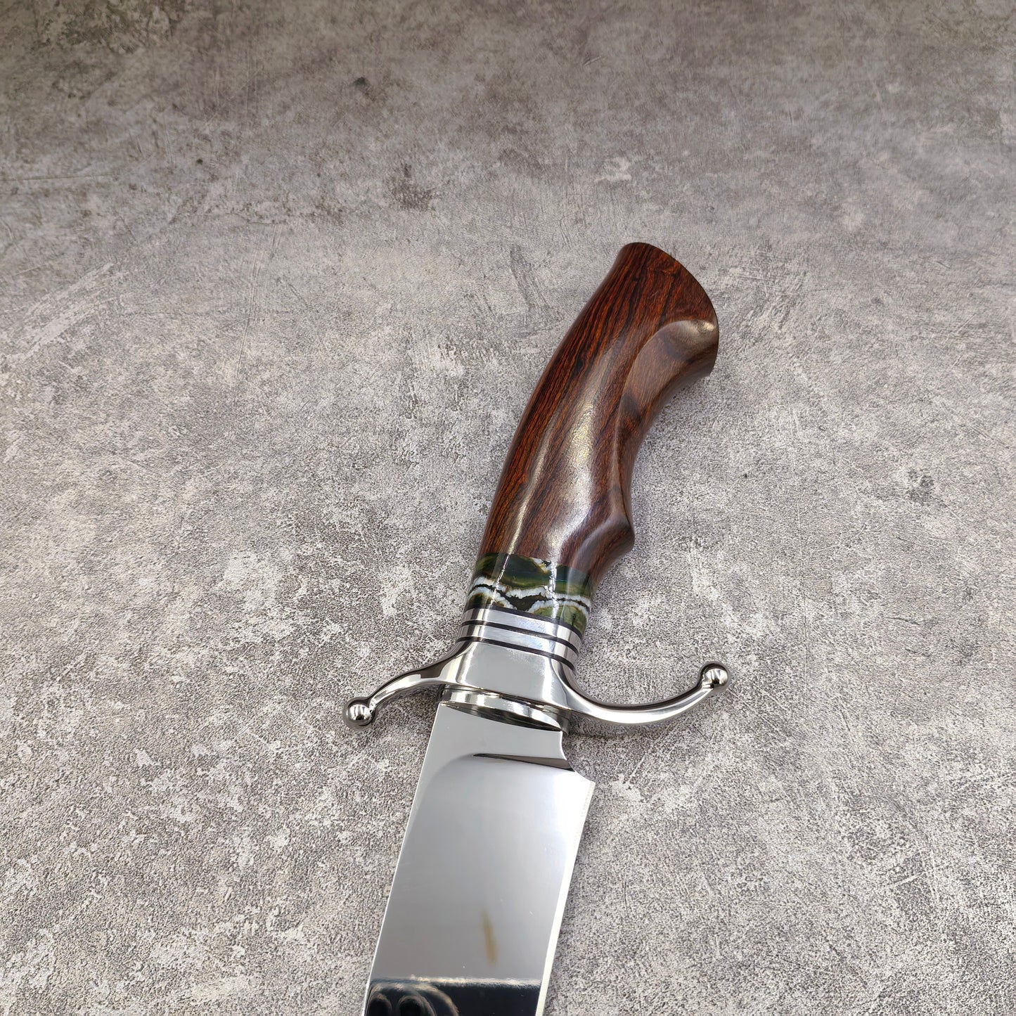 Reclusedge  Mirror Light Surface DC53 Steel Fixed Blade Knife Bowie Knife For Collection