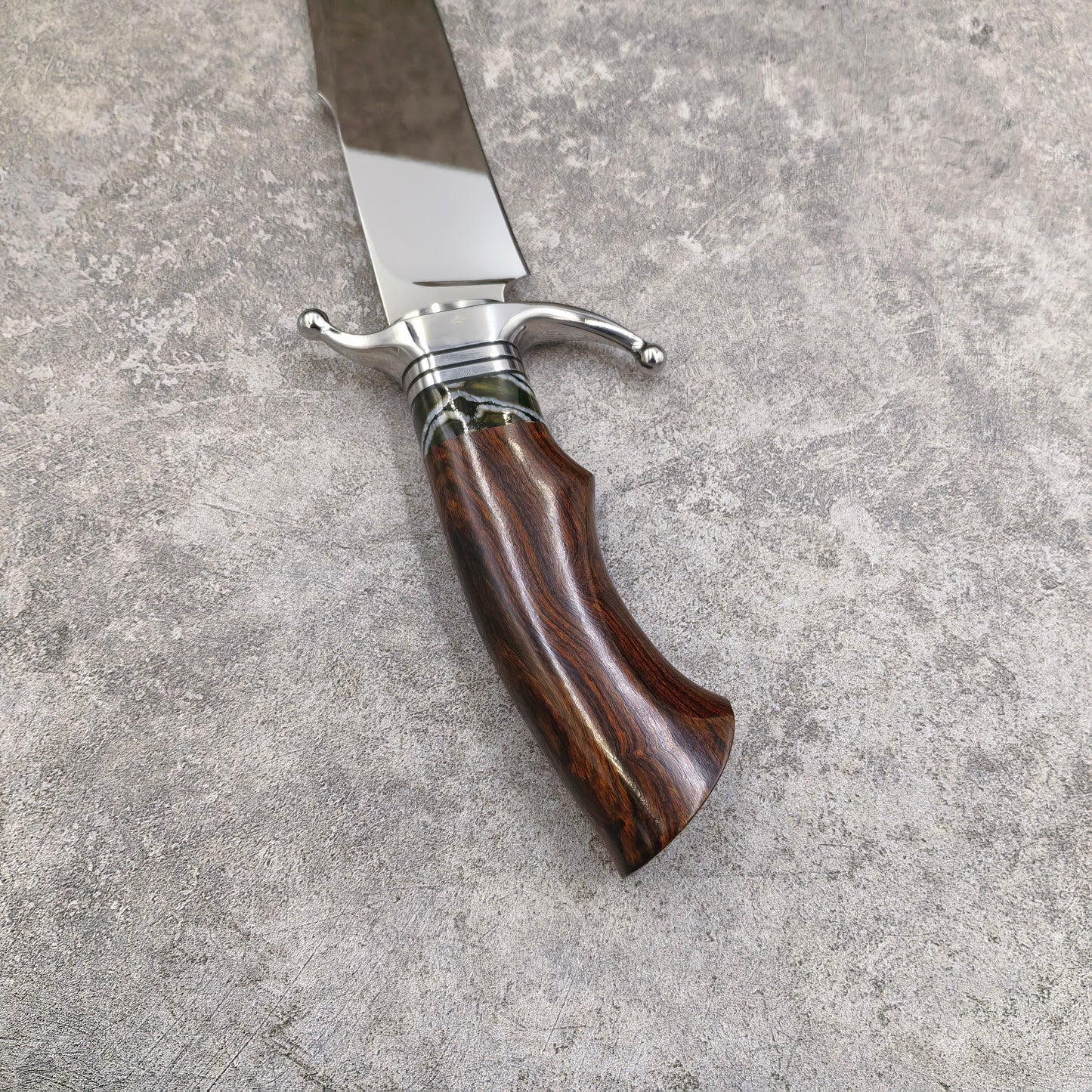 Reclusedge  Mirror Light Surface DC53 Steel Fixed Blade Knife Bowie Knife For Collection