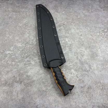MiaoRen 14C28N Steel Titanium Coated Outdoor Fixed Blade Hunting Knife