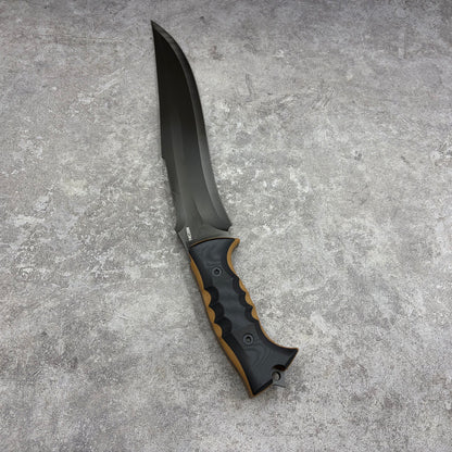 MiaoRen 14C28N Steel Titanium Coated Outdoor Fixed Blade Hunting Knife