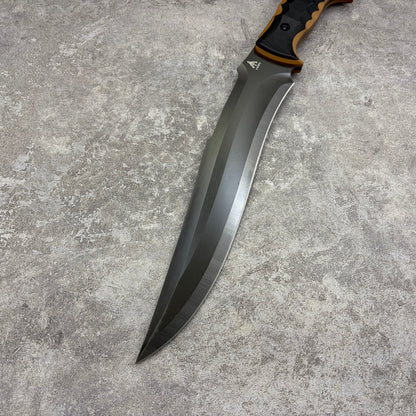 MiaoRen 14C28N Steel Titanium Coated Outdoor Fixed Blade Hunting Knife