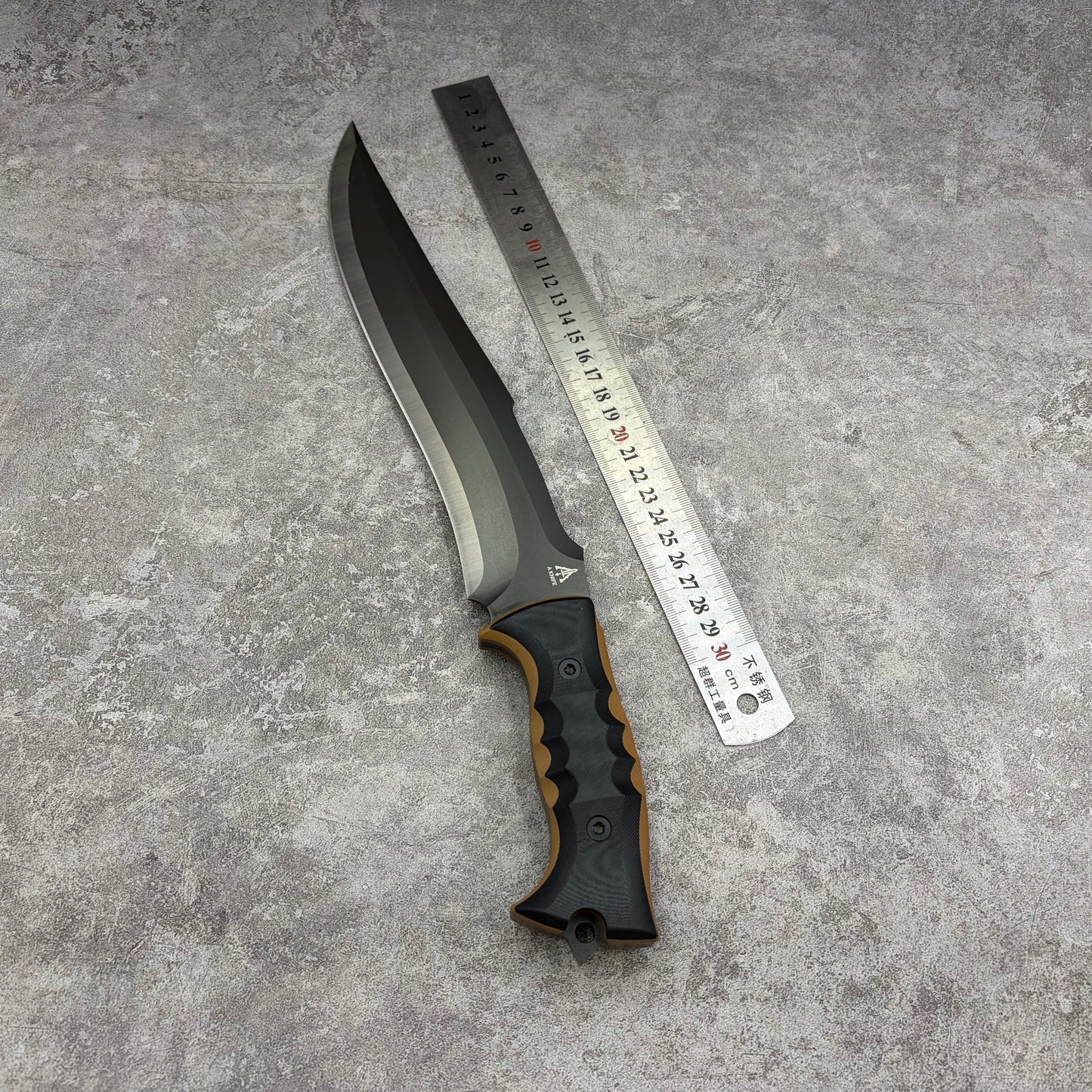 MiaoRen 14C28N Steel Titanium Coated Outdoor Fixed Blade Hunting Knife