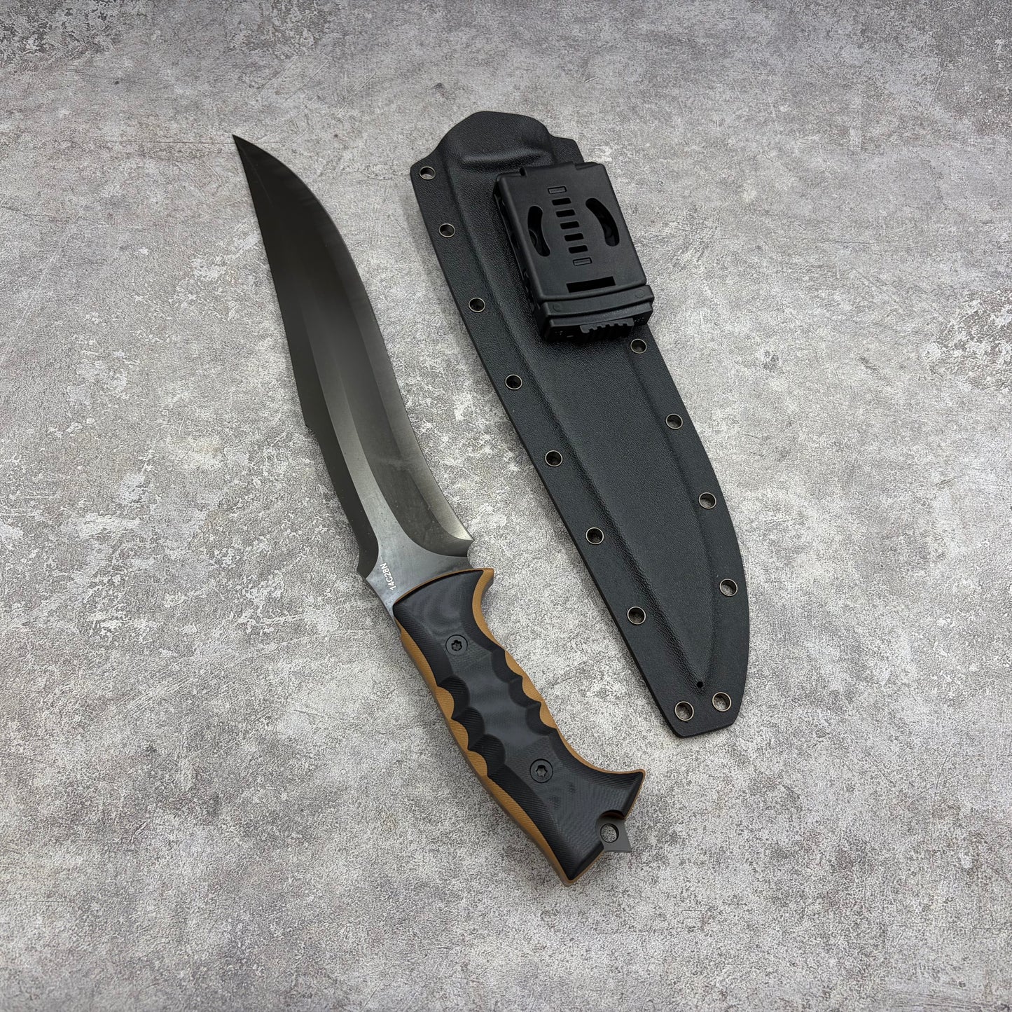 MiaoRen 14C28N Steel Titanium Coated Outdoor Fixed Blade Hunting Knife