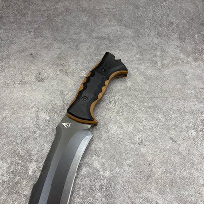 MiaoRen 14C28N Steel Titanium Coated Outdoor Fixed Blade Hunting Knife