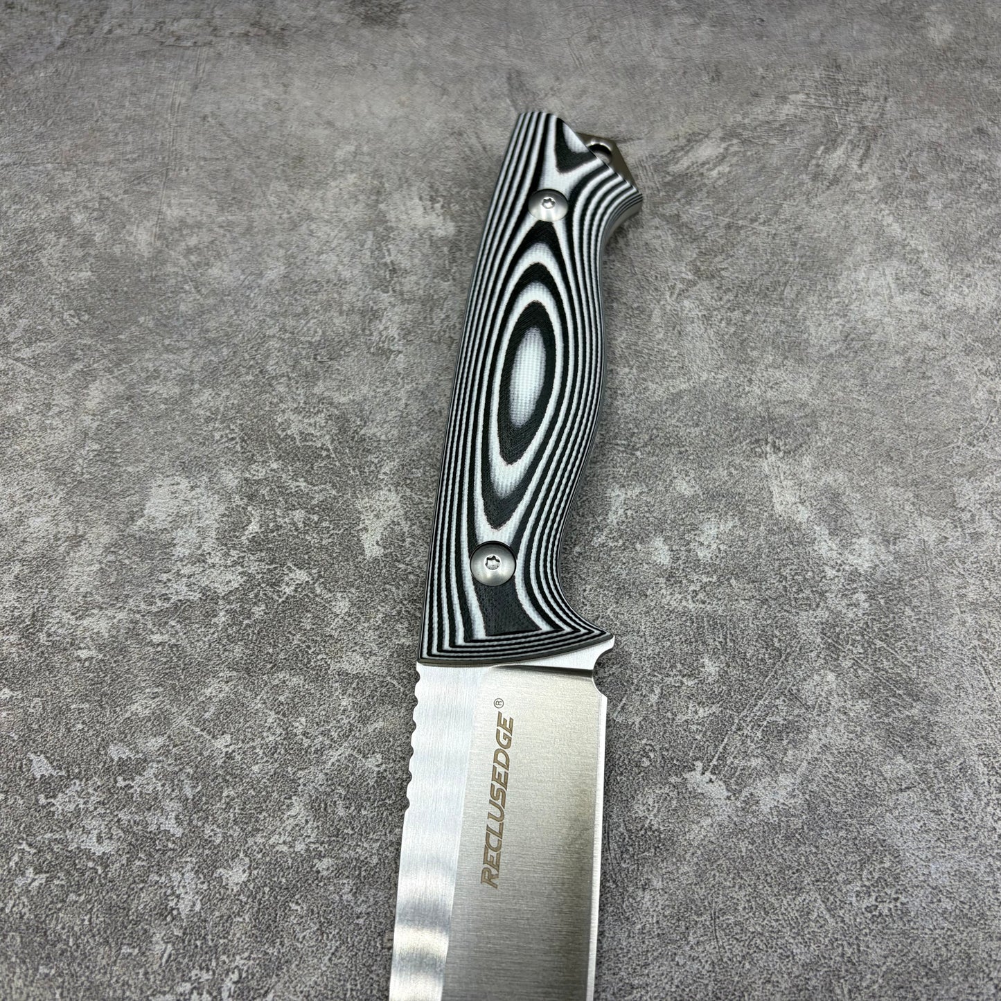 Reclusedge Dolphin 14C28N Steel G10 Handle Fixed Blade Bushcraft Knife