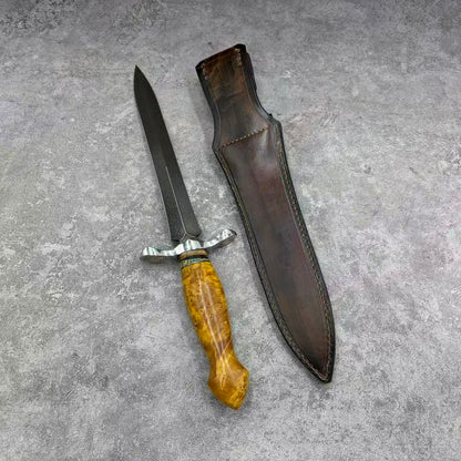 Reclusedge Emperor Wooz Steel Dagger Fixed Blade Knife for Collection