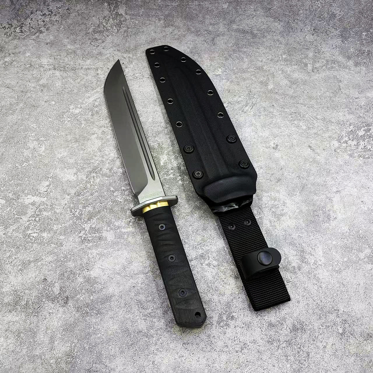 Reclusedge JieDuShi Tactical DC53 Steel Fixed Blade Knife Japanese Samurai Kanata