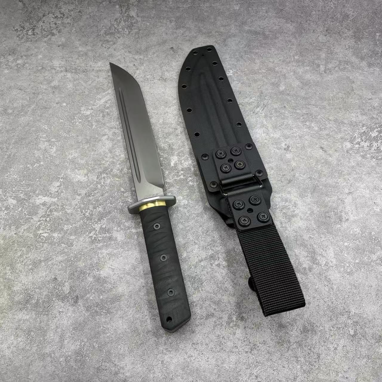 Reclusedge JieDuShi Tactical DC53 Steel Fixed Blade Knife Japanese Samurai Kanata