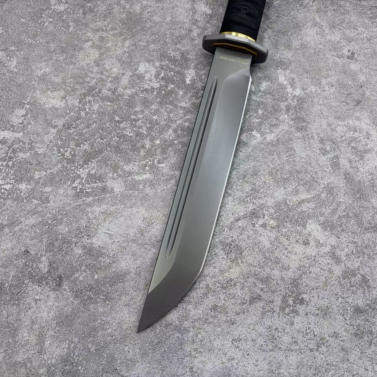 Reclusedge JieDuShi Tactical DC53 Steel Fixed Blade Knife Japanese Samurai Kanata