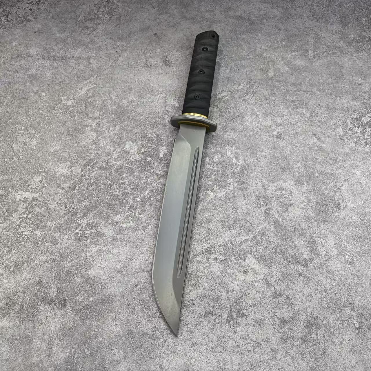 Reclusedge JieDuShi Tactical DC53 Steel Fixed Blade Knife Japanese Samurai Kanata