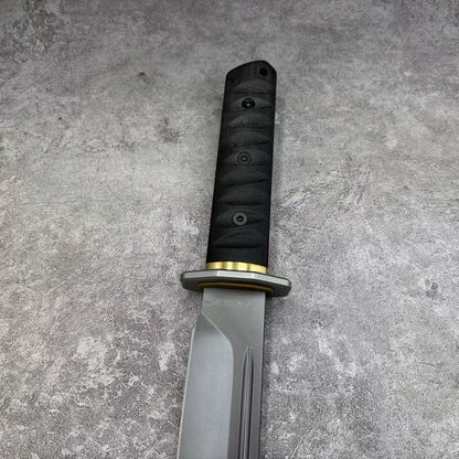Reclusedge JieDuShi Tactical DC53 Steel Fixed Blade Knife Japanese Samurai Kanata