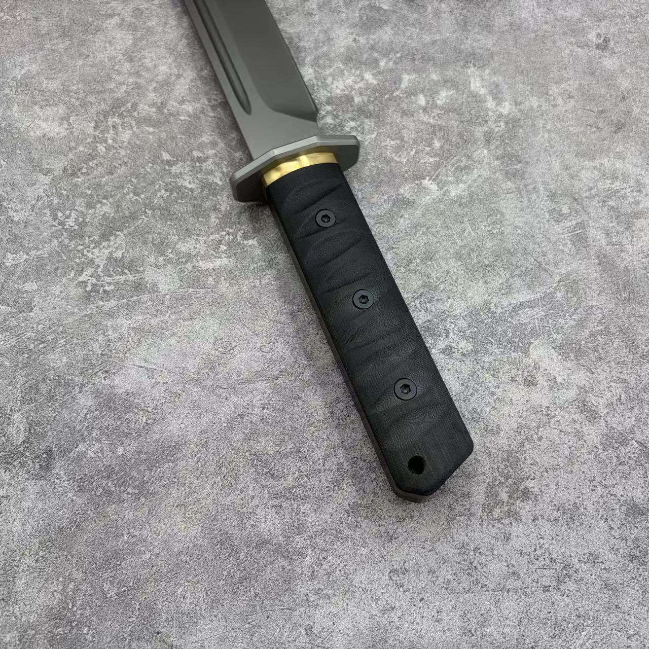Reclusedge JieDuShi Tactical DC53 Steel Fixed Blade Knife Japanese Samurai Kanata