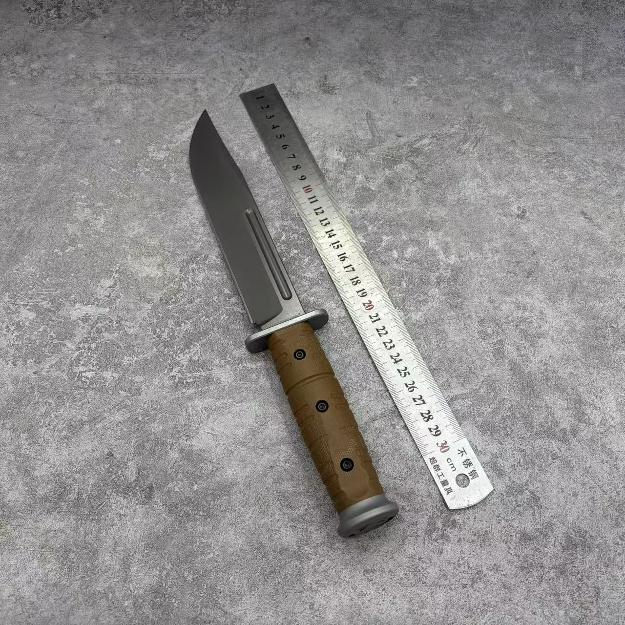 Reclusedge LuZhanDui Tactical DC53 Steel Fixed Blade Knife Bowie Knife