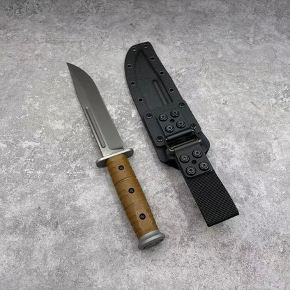 Reclusedge LuZhanDui Tactical DC53 Steel Fixed Blade Knife Bowie Knife
