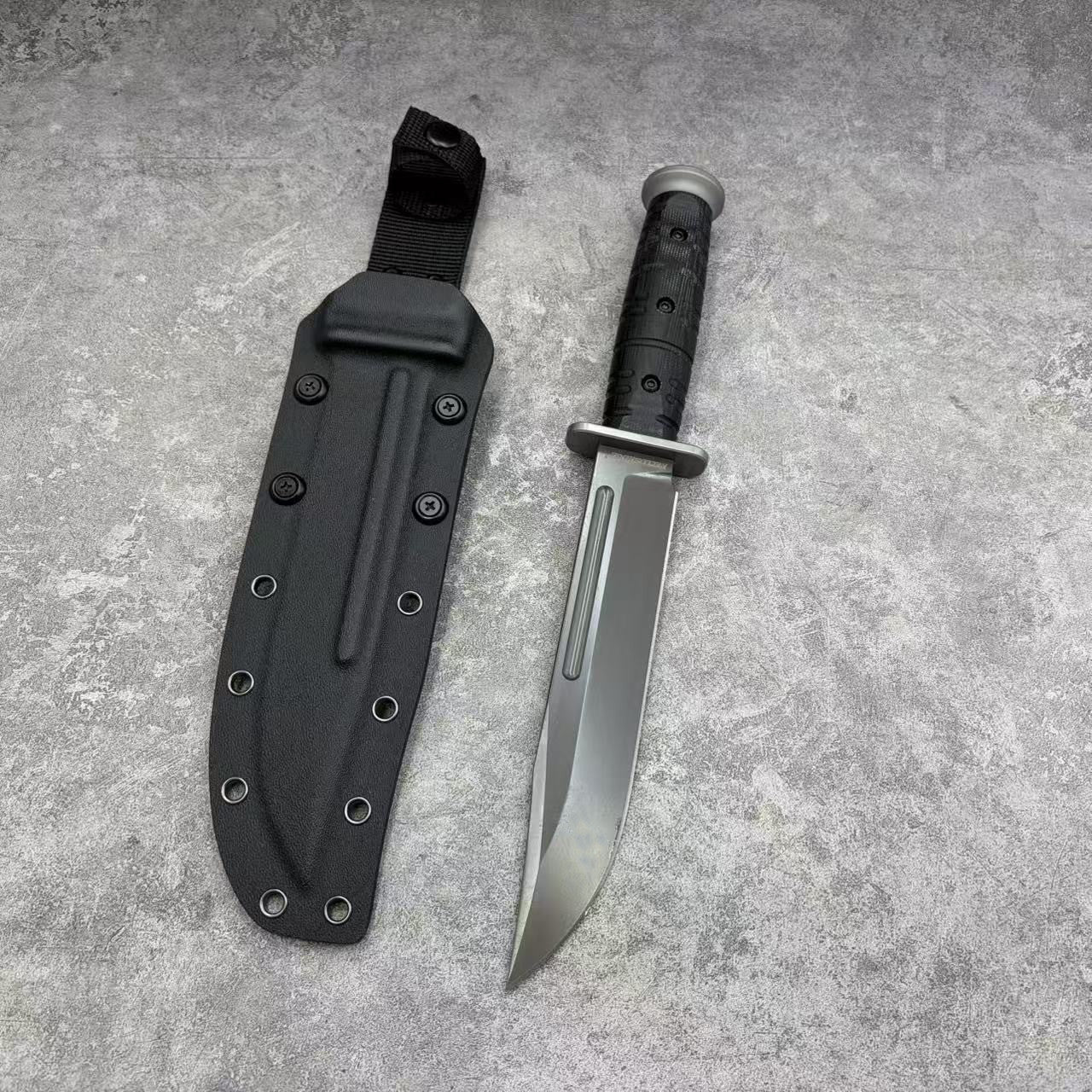 Reclusedge LuZhanDui Tactical DC53 Steel Fixed Blade Knife Bowie Knife
