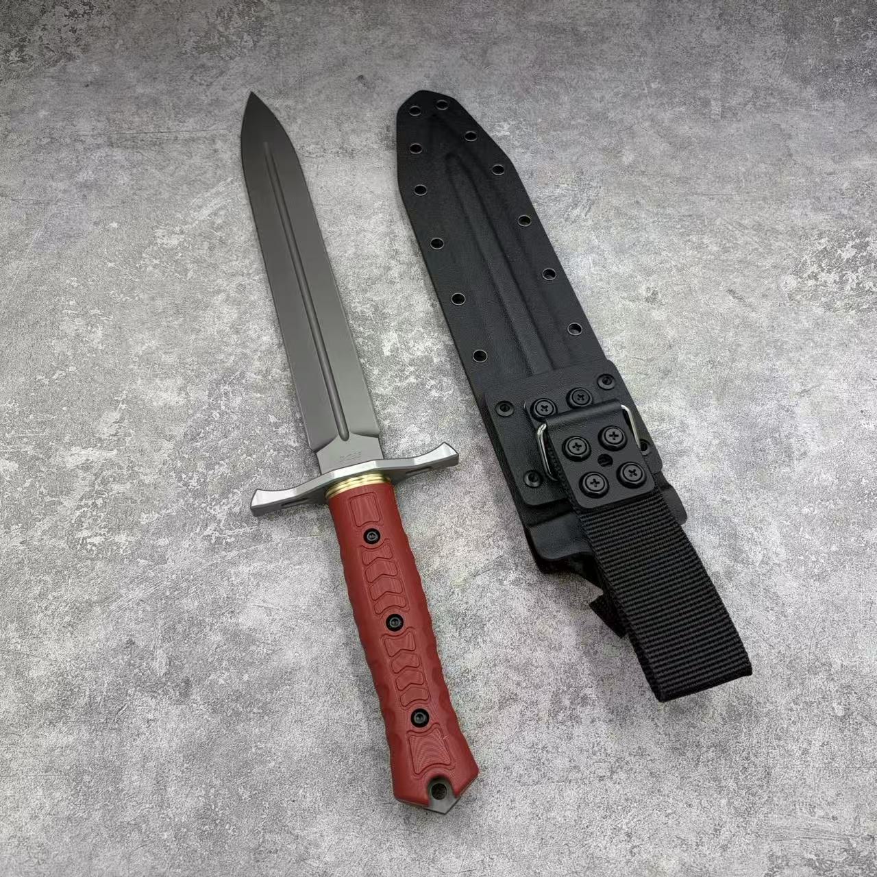 Reclusedge YaDianNa Tactical DC53 Steel Dagger Fixed Blade Knife Bowie Knife Sword