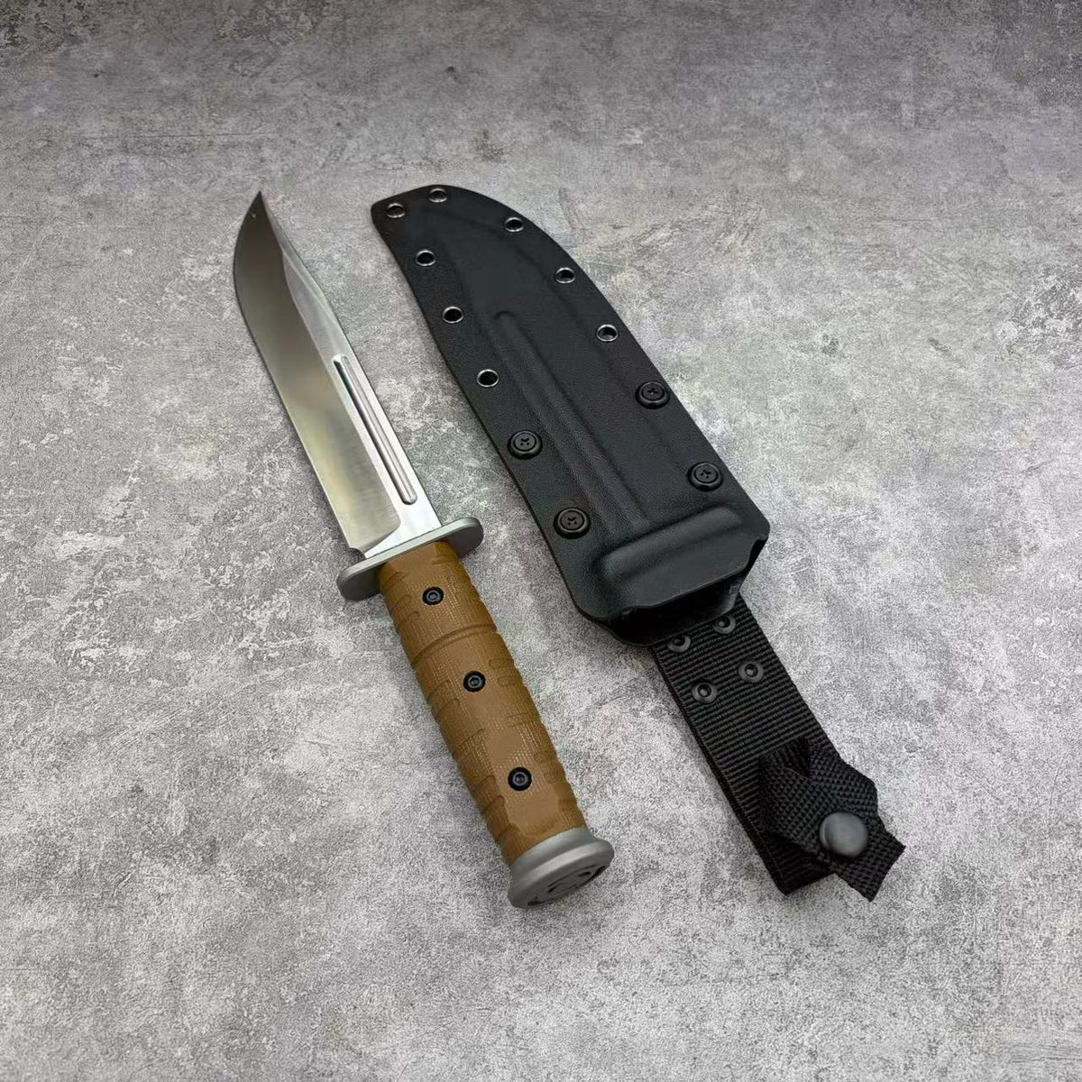 Reclusedge LuZhanDui Tactical DC53 Steel Fixed Blade Knife Bowie Knife