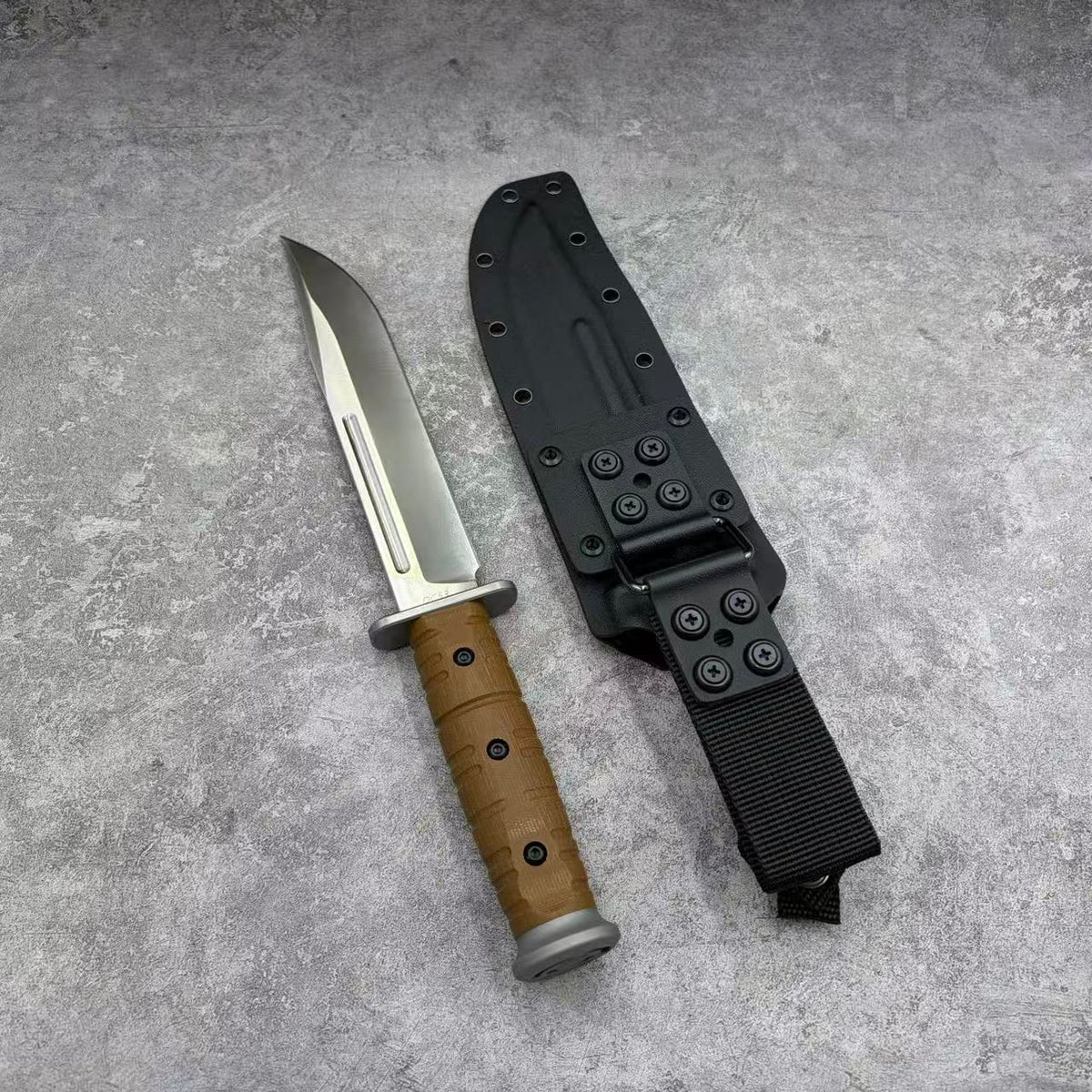 Reclusedge LuZhanDui Tactical DC53 Steel Fixed Blade Knife Bowie Knife
