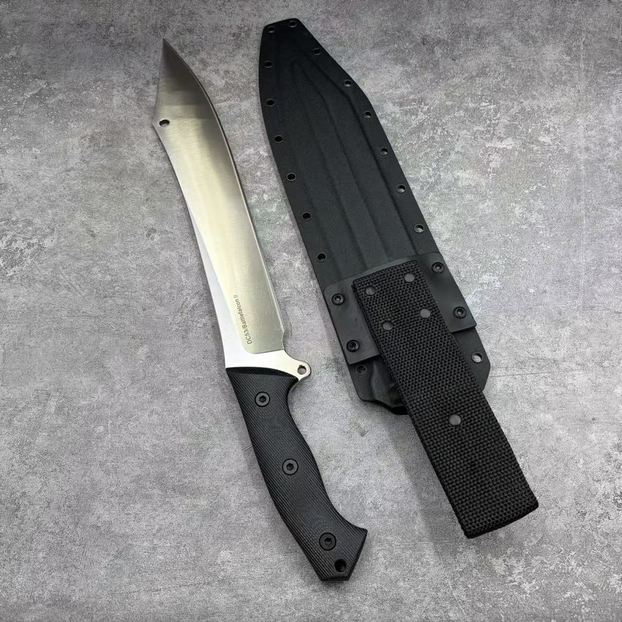 Reclusedge Battle Falcon DC53 Steel Kukri Outdoor Fixed Blade Knife