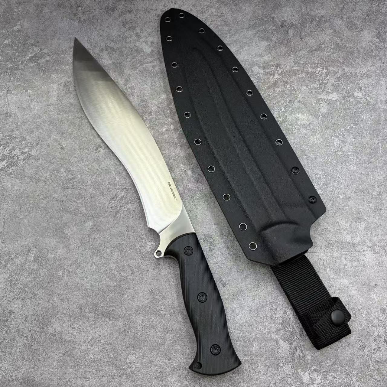 Reclusedge Jungle Crazy 4 DC53 Steel Kukri Outdoor Fixed Blade Knife