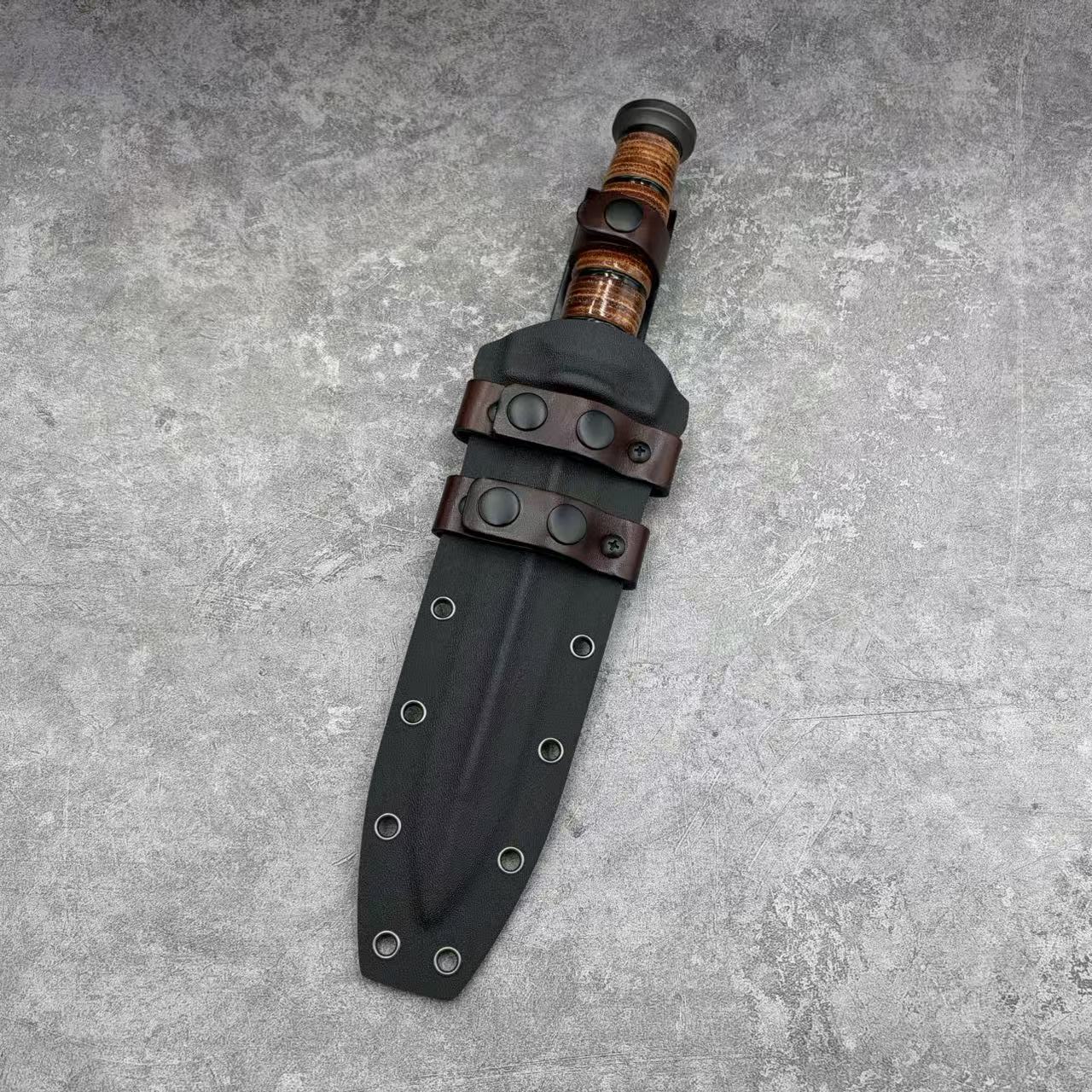 Reclusedge PJia Tactical DC53 Steel Dagger Fixed Blade Knife Bowie Knife