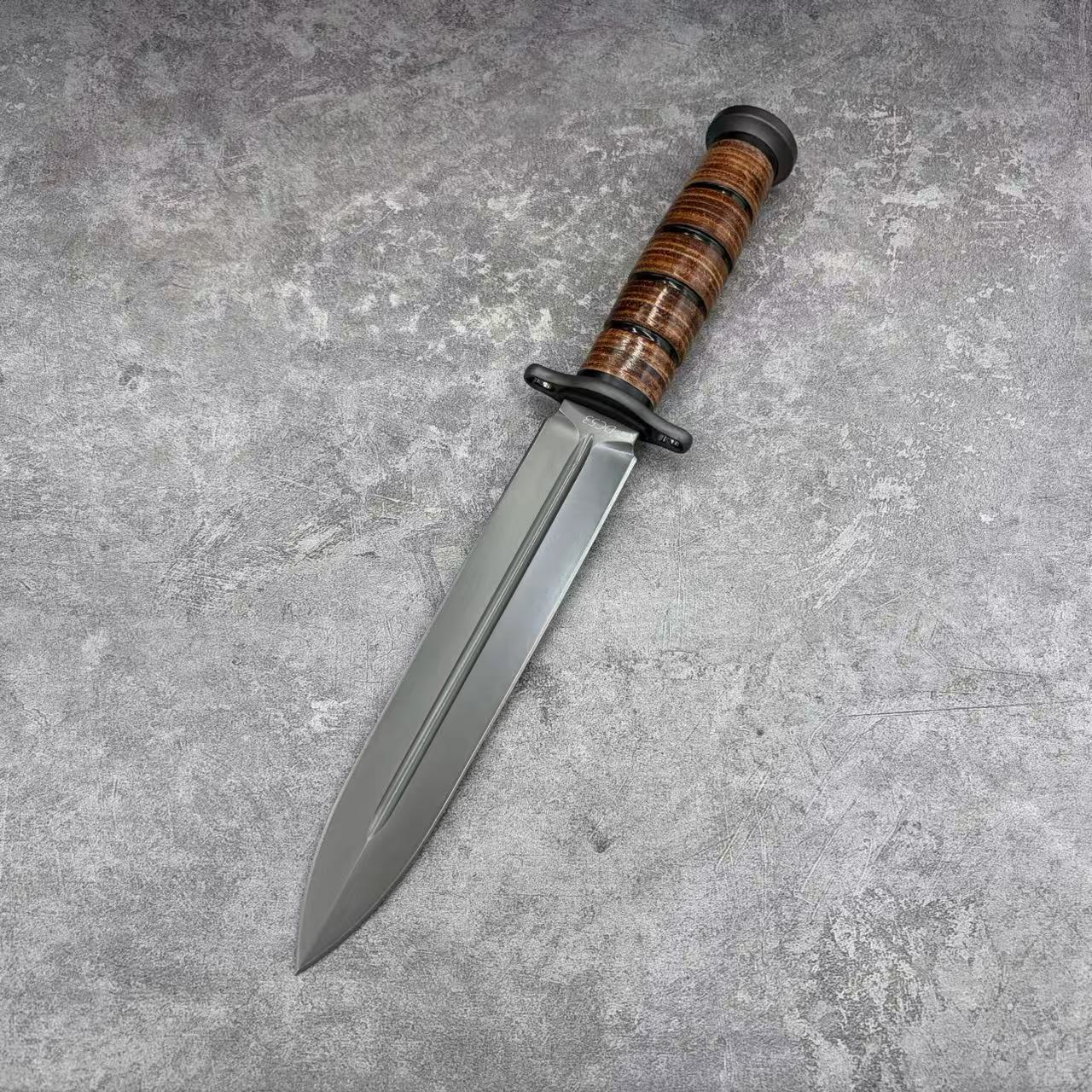 Reclusedge PJia Tactical DC53 Steel Dagger Fixed Blade Knife Bowie Knife
