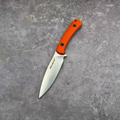 Reclusedge 14C28N Steel Outdoor Small Fixed Blade Knife With Orange Handle