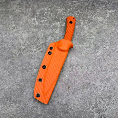 Reclusedge 14C28N Steel Outdoor Small Fixed Blade Knife With Orange Handle