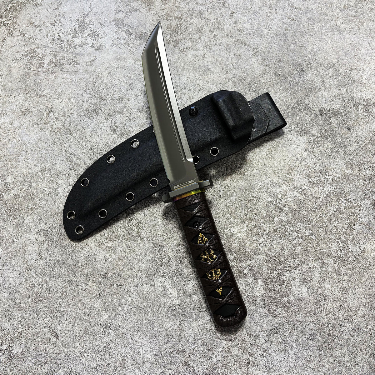 Reclusedge SLD Steel Outdoor Small Samurai Fixed Blade Knife Buy it on Amazon