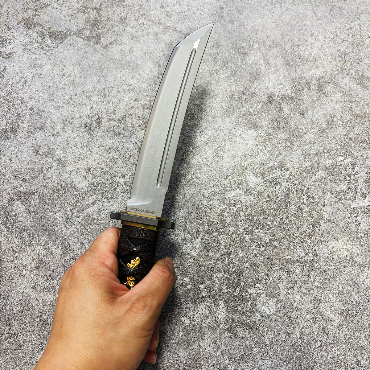 Reclusedge SLD Steel Outdoor Small Samurai Fixed Blade Knife Buy it on Amazon