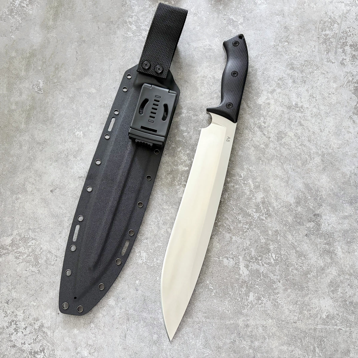 Reclusedge A8 Steel Outdoor Fixed Blade Knife (Contact us to buy Reclusedge@outlook.com)