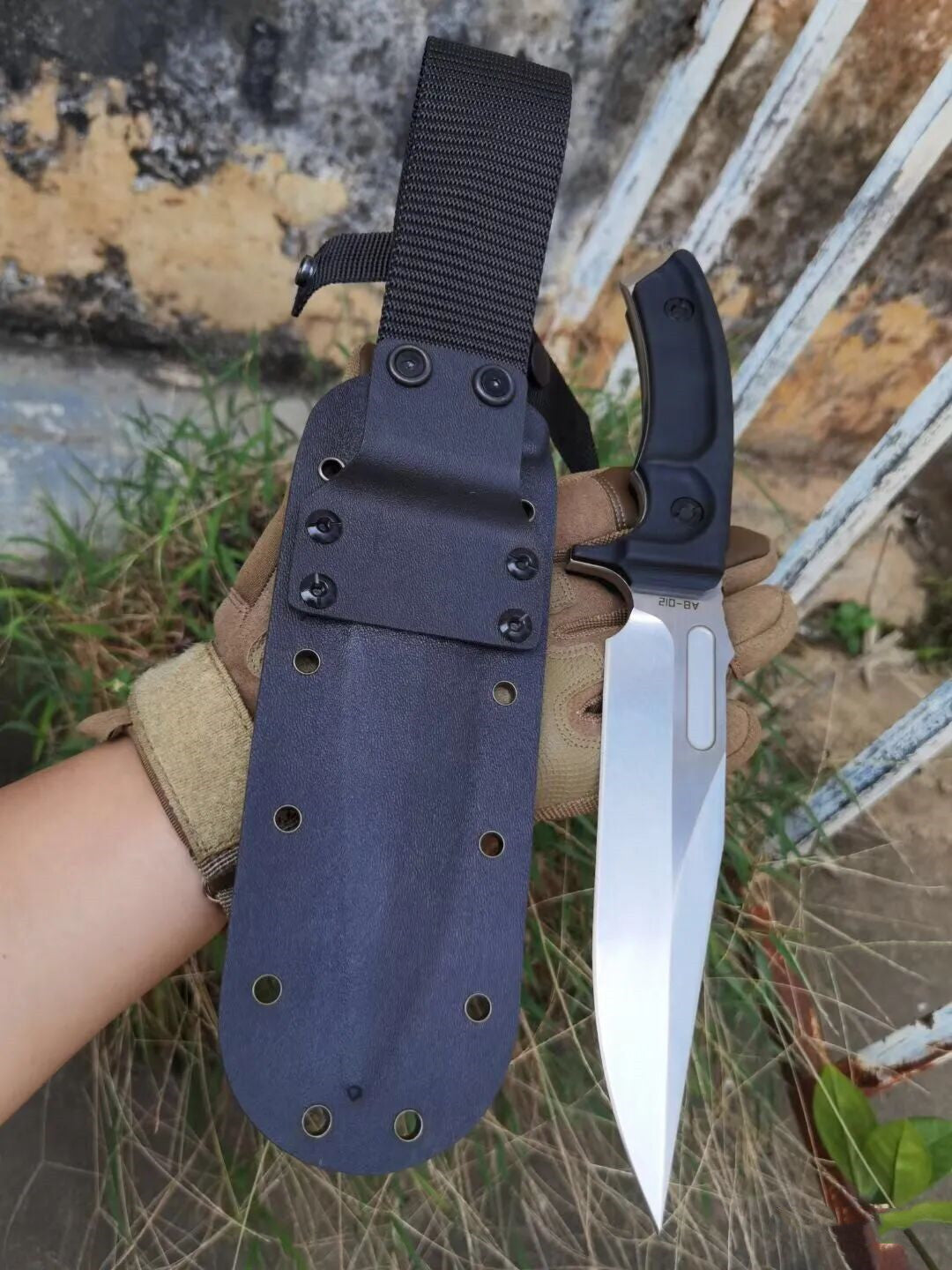 HJF A8 Steel G10 Handle Fixed Blade Bowie Knife