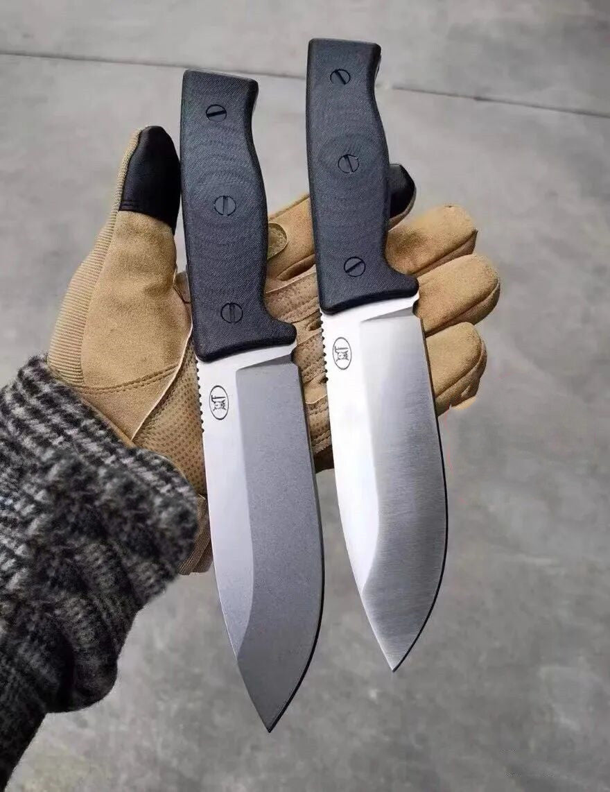 HJF A8 Steel Micarta Handle Fixed Blade Knife