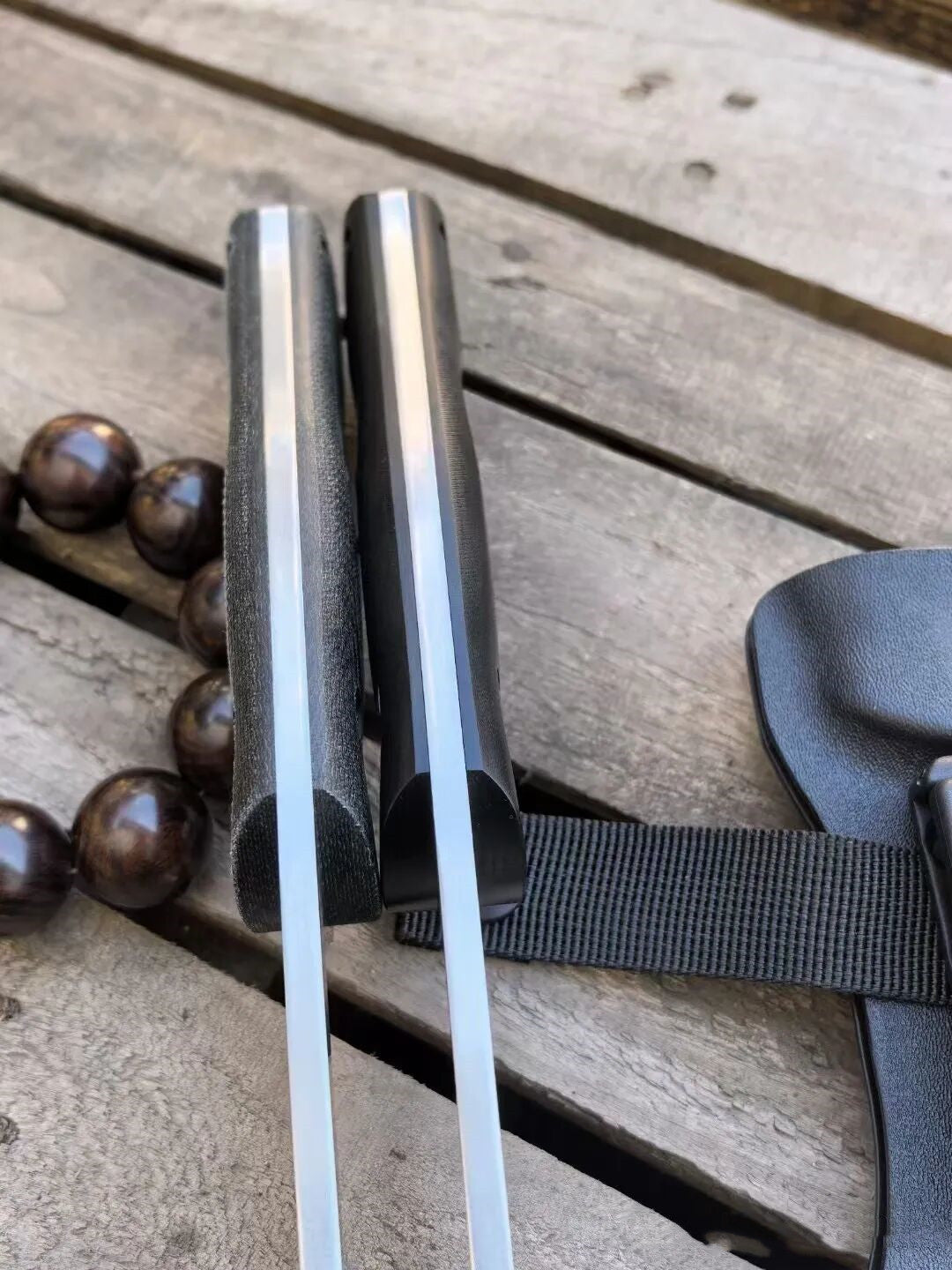 HJF Giant Elephant DC53 Steel G10 / Flax Handle Fixe Blade Bushcraft Knife Chopper