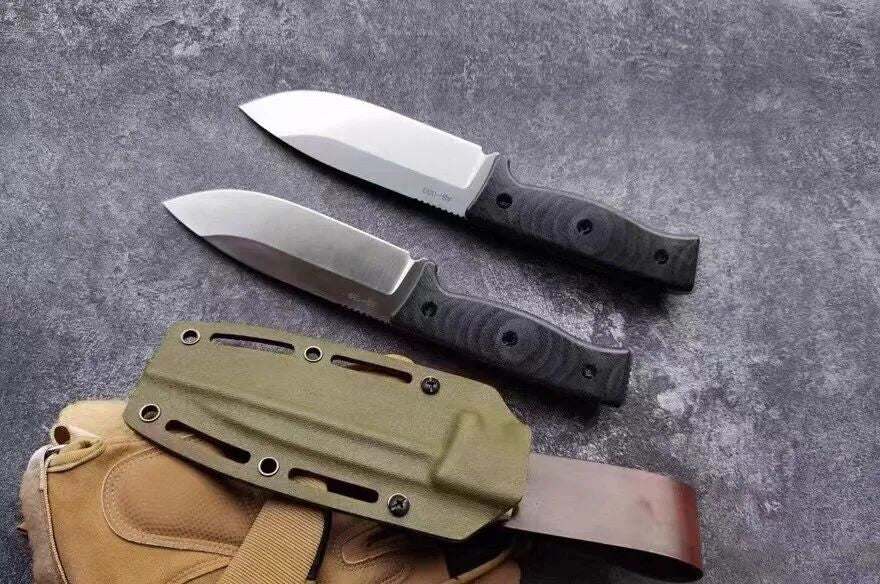 HJF A8 Steel Micarta Handle Fixed Blade Knife