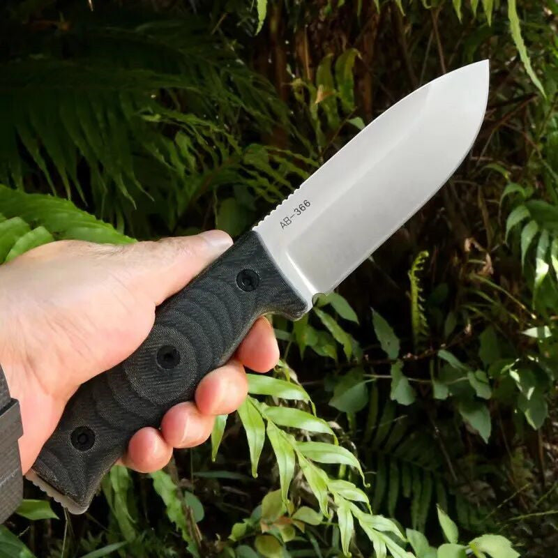 HJF A8 Steel Micarta Handle Fixed Blade Knife